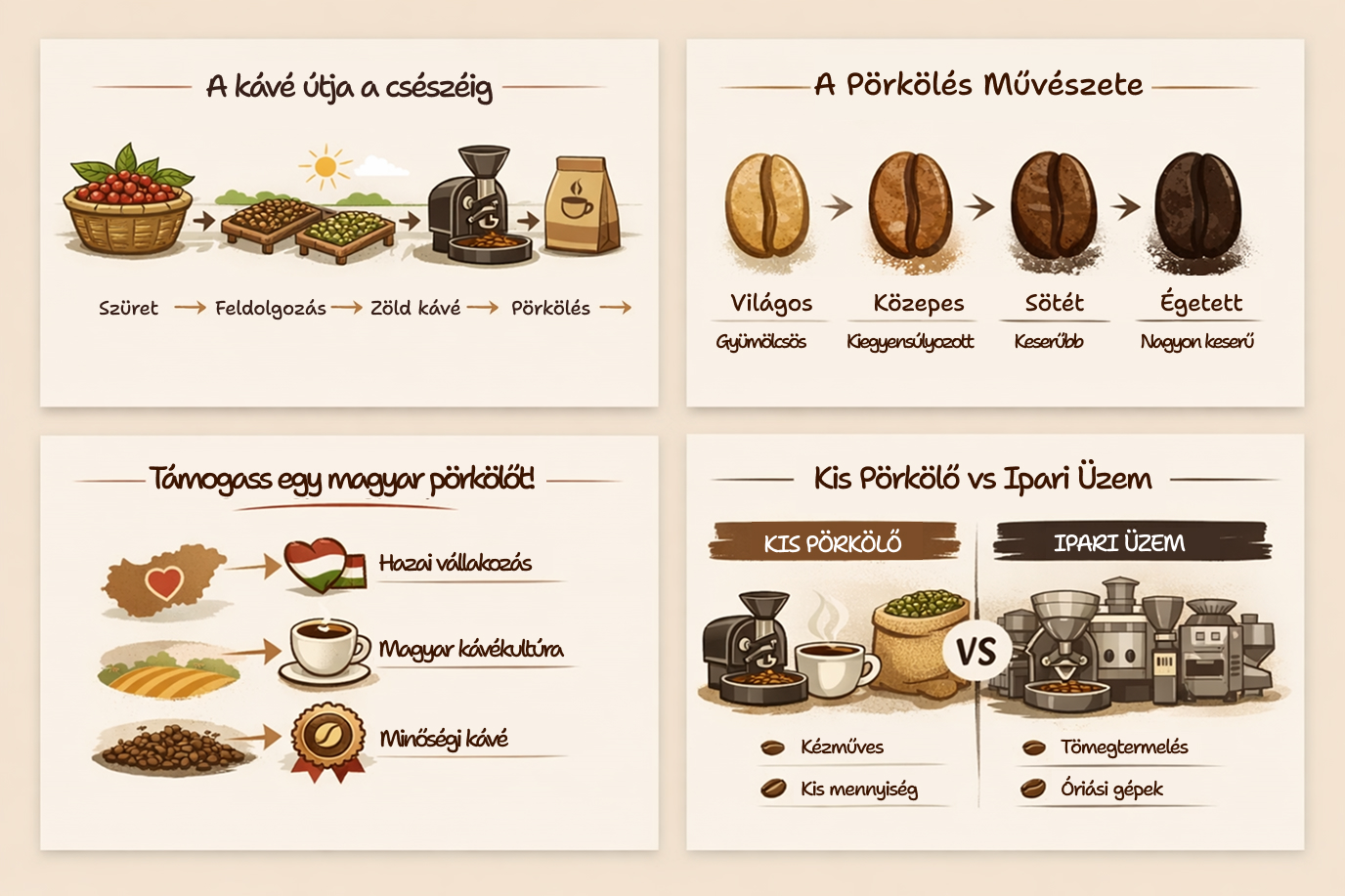A Kávé útja a csészéig